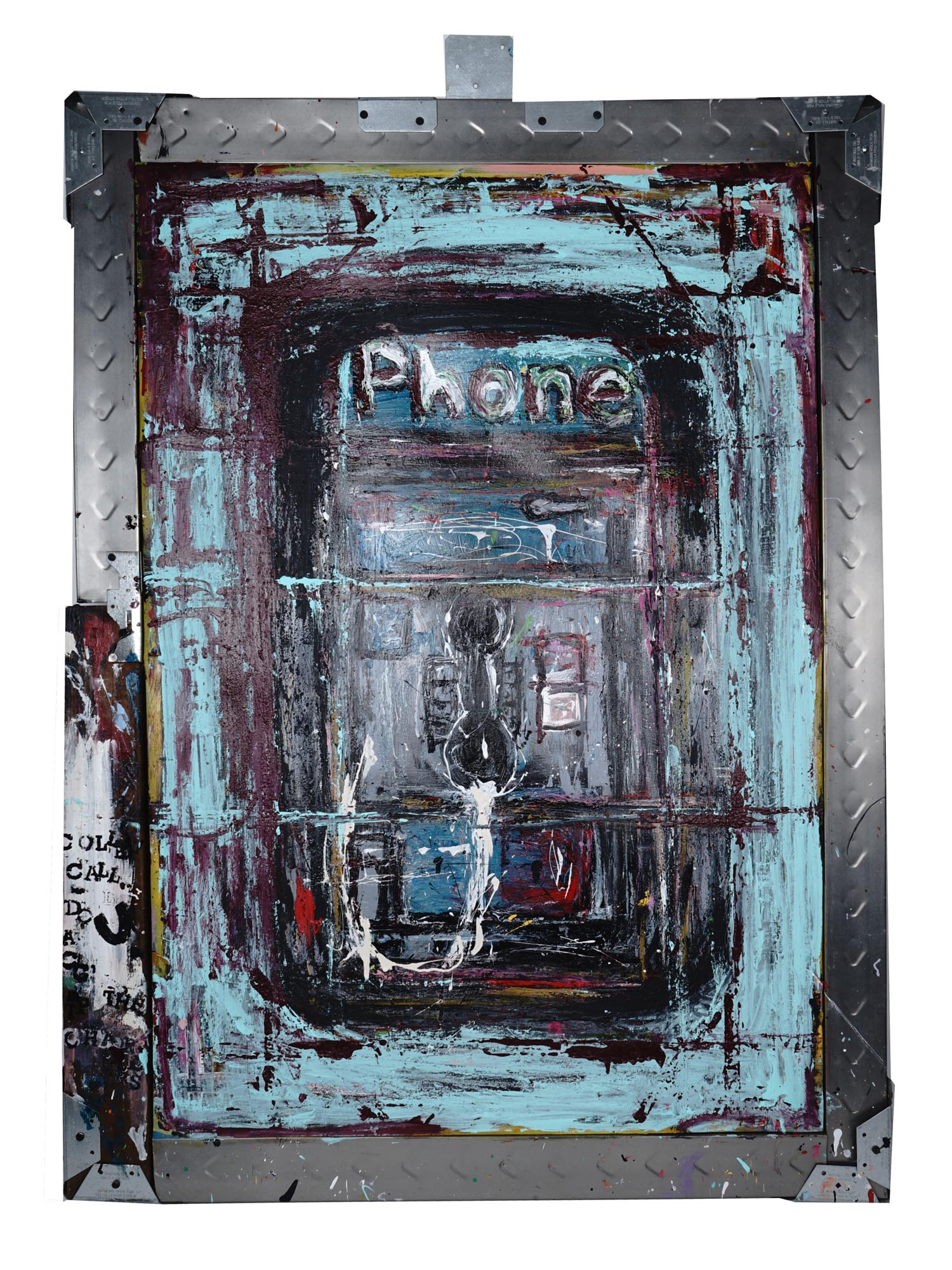 CONTEMPORARY AMERICAN ARTWORK TELEPHONE PAINTING PIC-0